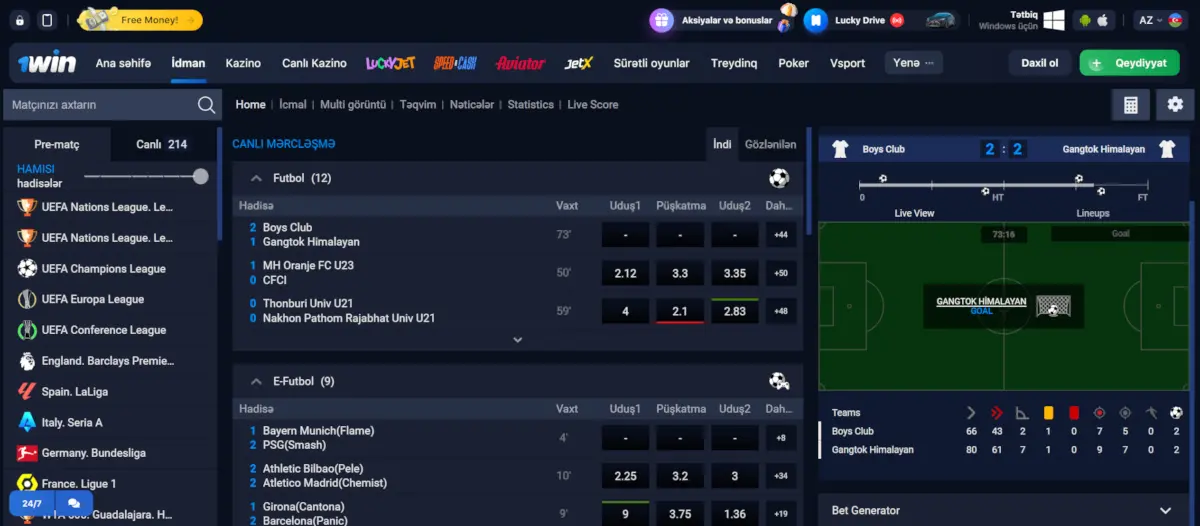 1Win üstünlükləri və çatışmazlıqları 1Win casino